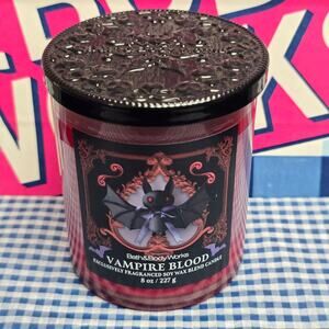 BBW Vampire Blood Fragranced Soy Wax Single Wick Candle Exclusive
